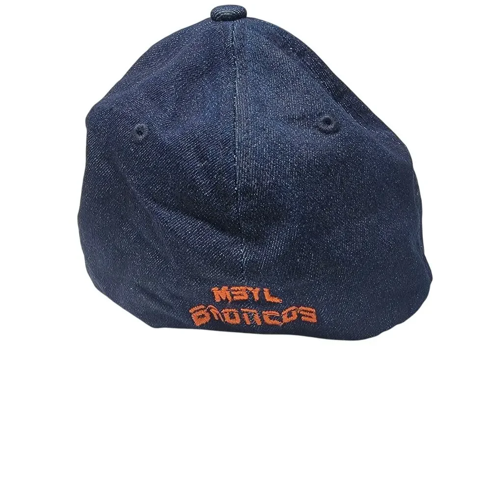 Vintage Denim FlexFit Denver‎ Broncos Baseball Hat size S/M